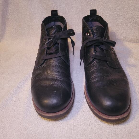 UGG Brompton 1008087 Mens Black Oxford Chukka Mid Leather Boots US 10.5 - Picture 3 of 9